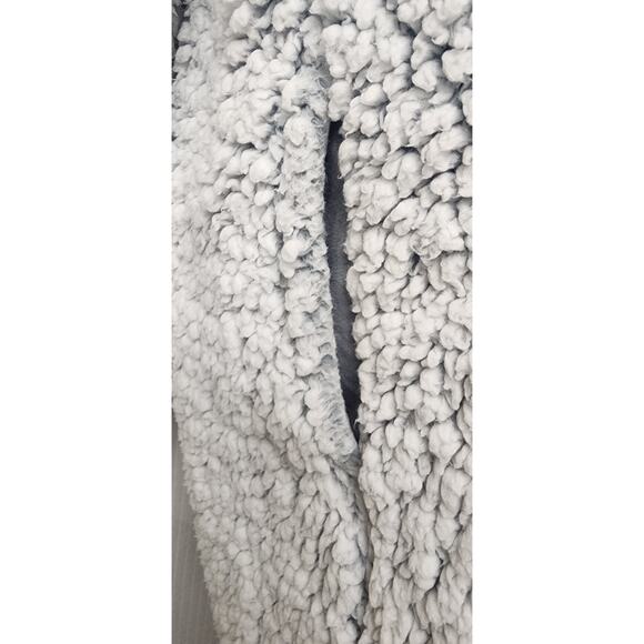 Victoria's Secret Fleece Gray Open Hooded Jacket Size 0/S - Picture 5 of 8